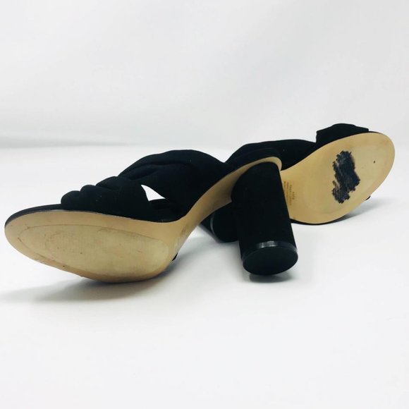 Kaari Blue Size 8 Knotted Rounded Katie Heels - Picture 5 of 6